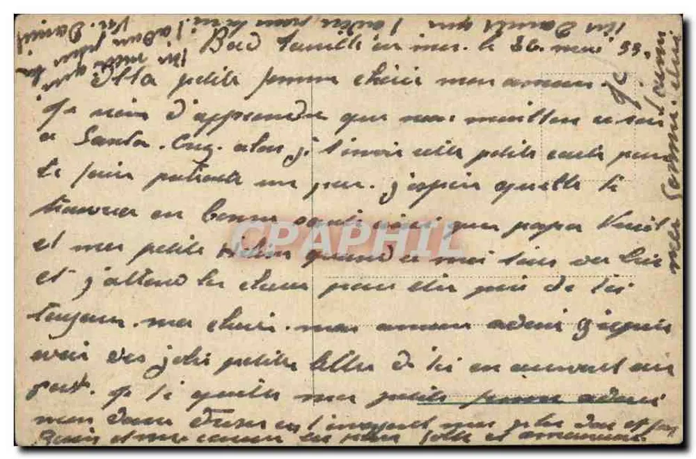 Malta — Haven van Marsamuscetto — havenaanzicht met kerk en schip - Achterkant