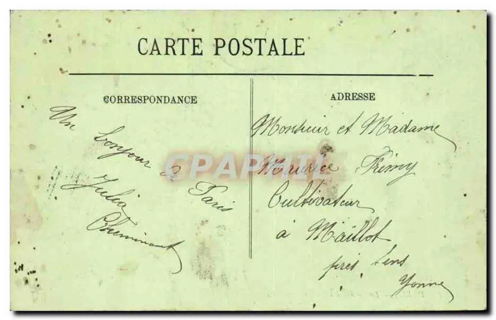 Paris — Der Tuileries-Garten — LL. n°692 - Rückseite