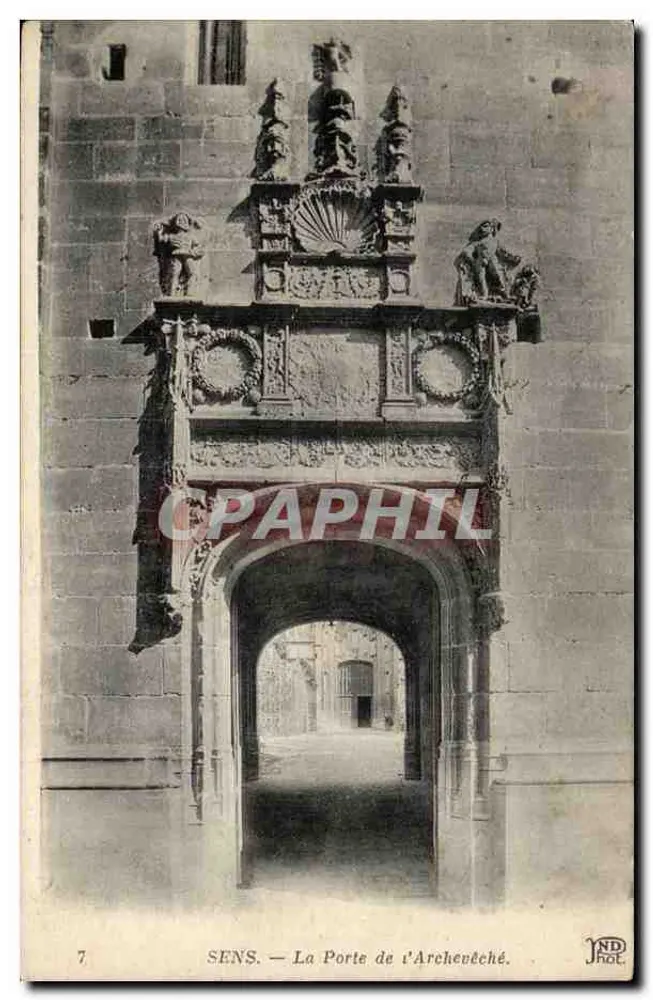 SENS — A Porta do Arcebispo — IMP. CRÉTÉ, PARIS - Frente