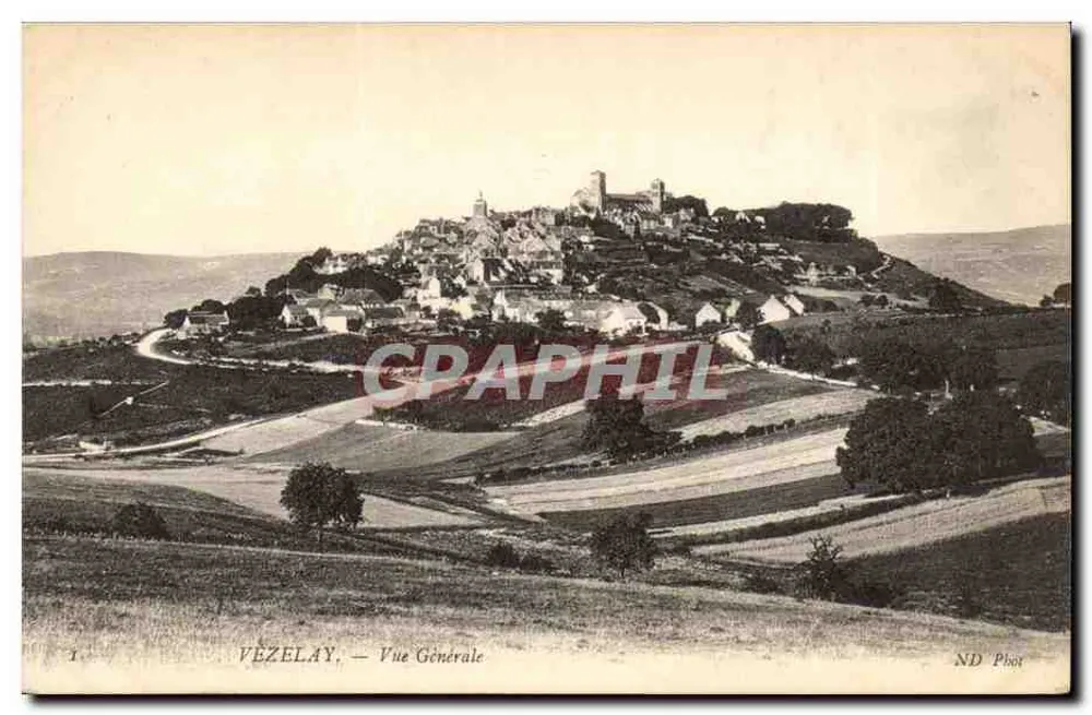 Vézelay — Vista Geral — ND Post - Frente