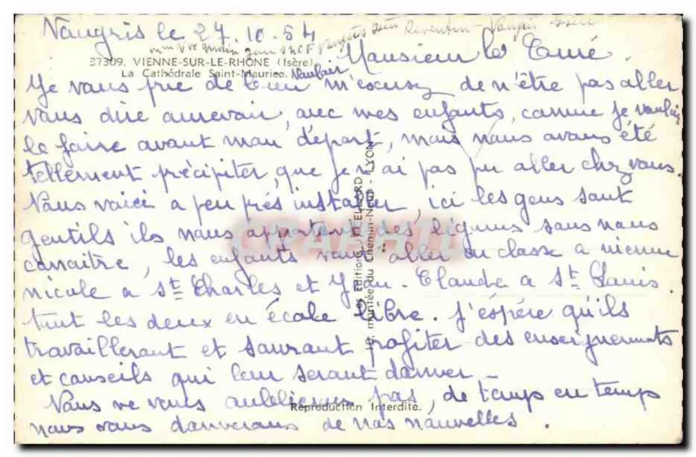 Kathedrale Saint-Maurice — Nîmes — Verlag: Graphphil - Rückseite