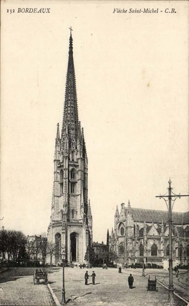 Bordeaux — Flecha Saint-Michel — C.B. — Fototipia Ch. Châtainon - Frente