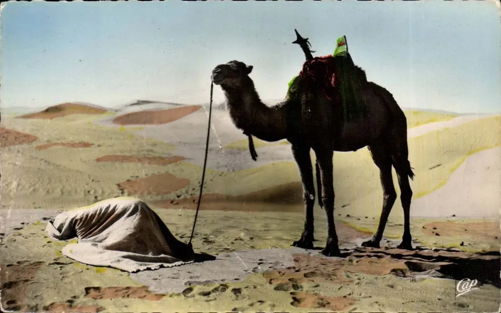 A Oração no deserto — Scènes et Types n°1120 — C.A.P., Paris - Frente