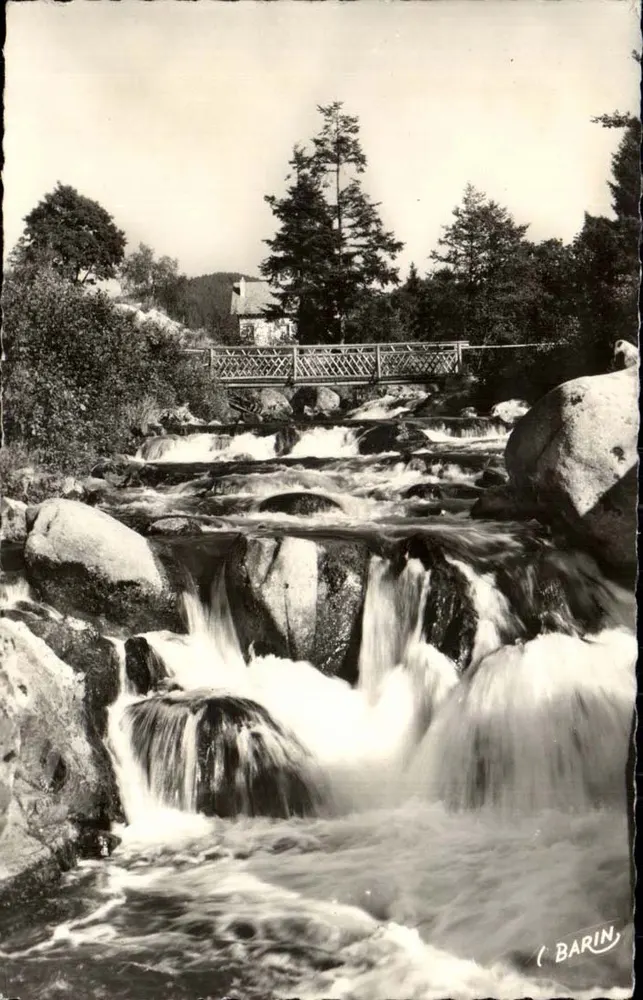 Gérardmer — Der Saut des Cuyes und der Pont d'Amour — Photo Barin Nr. 225 - Vorderseite