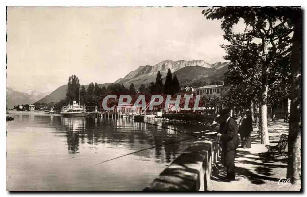 Evian-les-Bains — Bords du Lac et Quai Baron de Blonay — C.A.P. Réal-Photo - Recto