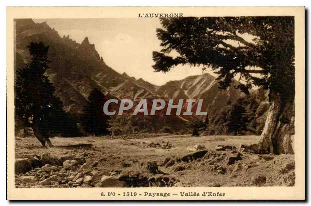 A Auvergne — Vale do Inferno — G. D'O - 1519 - Frente