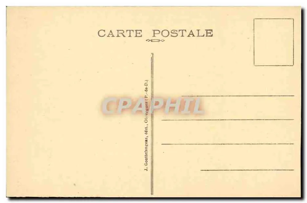 A Auvergne — Paisagem — Vale do Inferno — G. D'O - 1518 - Verso
