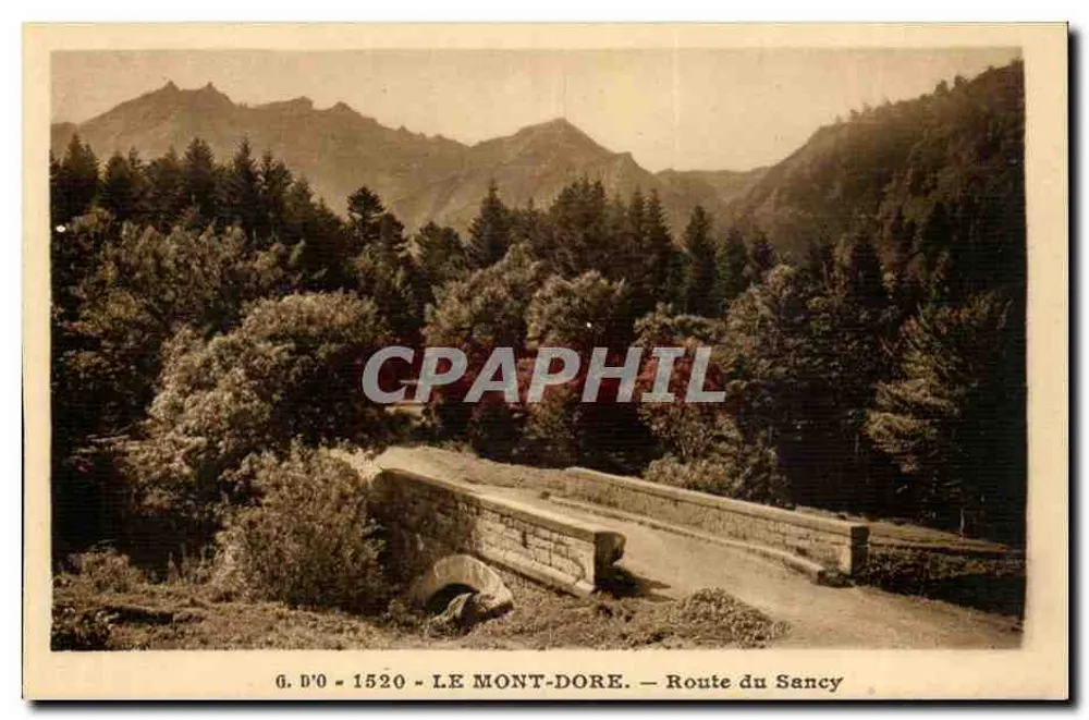 Le Mont-Dore — Route du Sancy — J. Gouttefangeas, Olliergues (P.-de-D.) - Frente