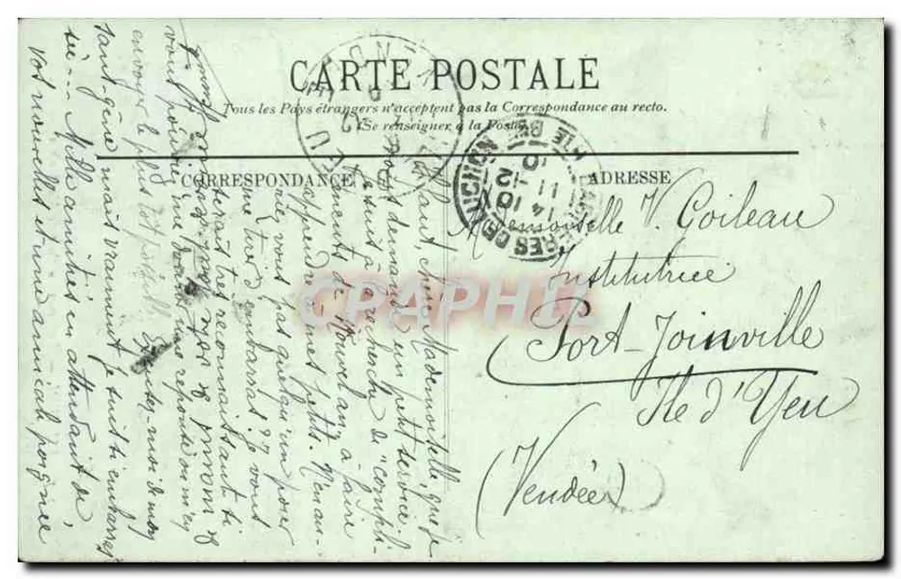 Luchon — A Cruz no Ponte de Montauban — Editor LL, n° 107 - Verso