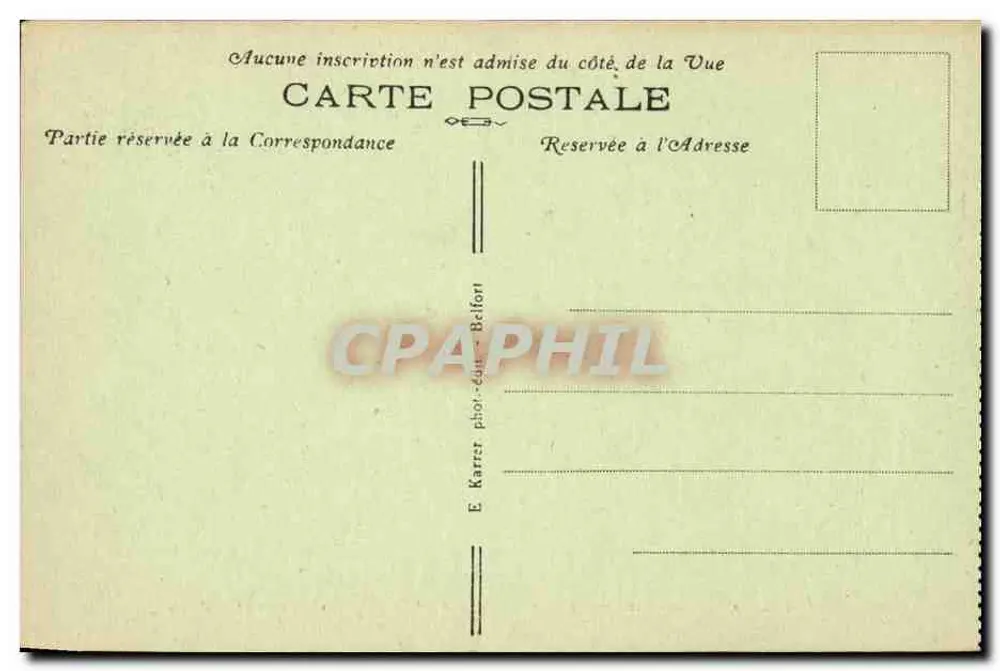 Belfort (Território) — O Leão — Obra de Bartholdi - Verso