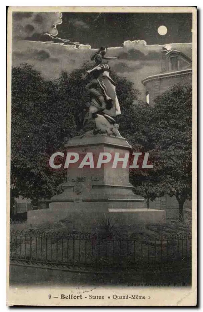 Belfort - Estátua « Quand-Même » — Edição Artística P. F. By - Frente