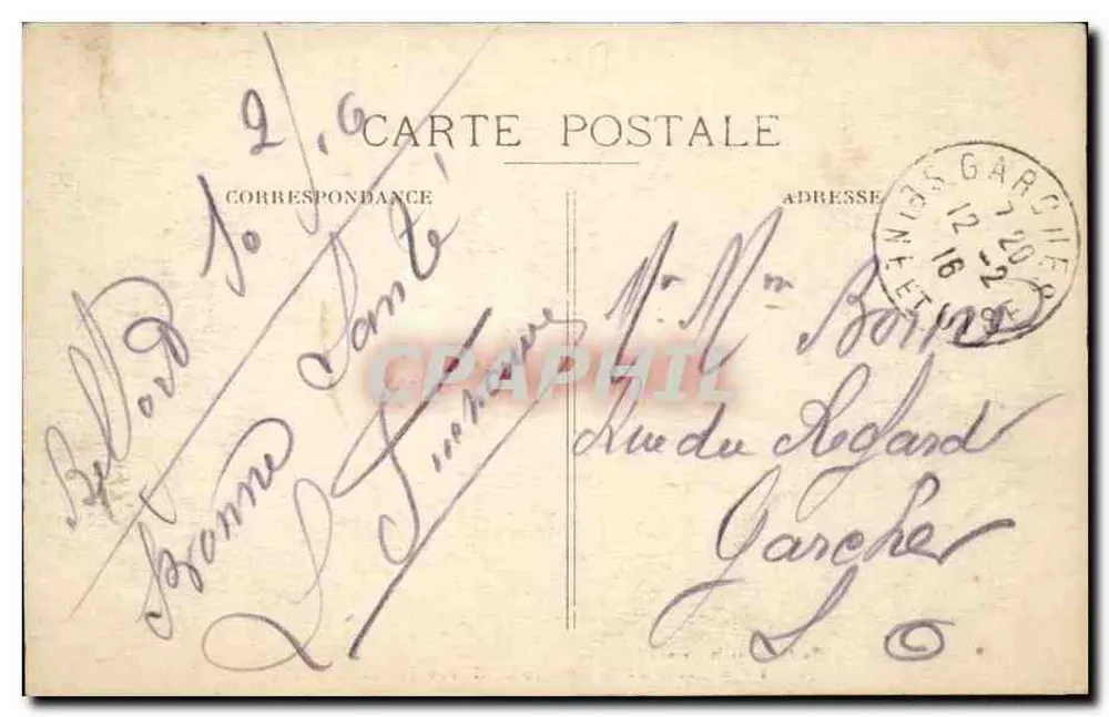 Belfort — De Leeuw (Werk van Bartholdi) — Speciale editie van de Galeries Modernes, n°1 - Achterkant
