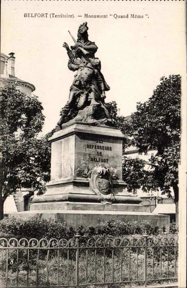 Belfort (Territoire) — Monument 'Quand Même' — E. Karrer, editor - Frente