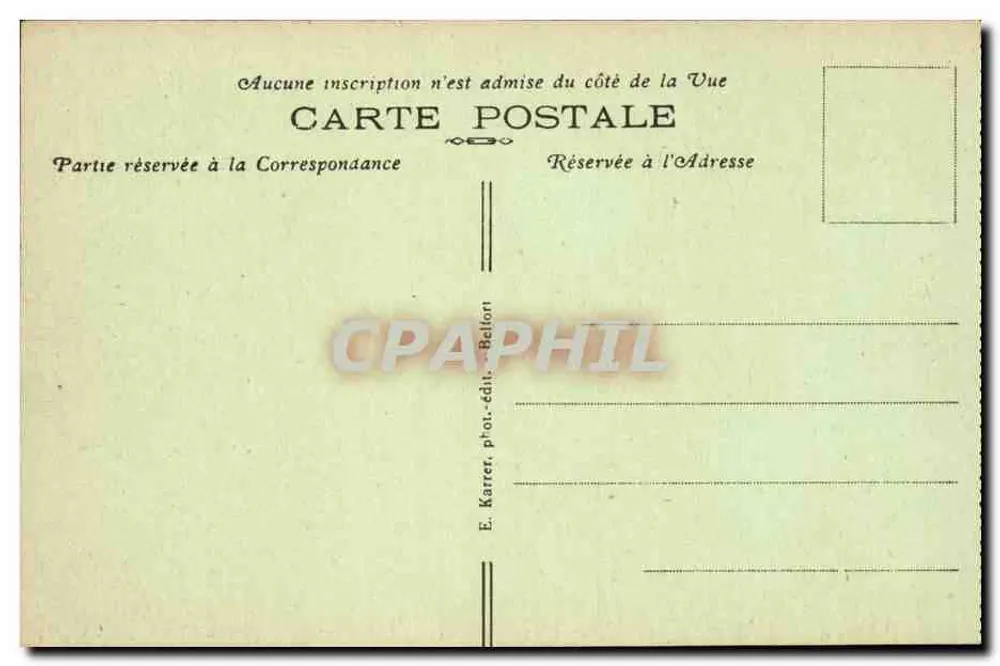 Belfort (Territoire) — Monument 'Quand Même' — E. Karrer, editor - Verso