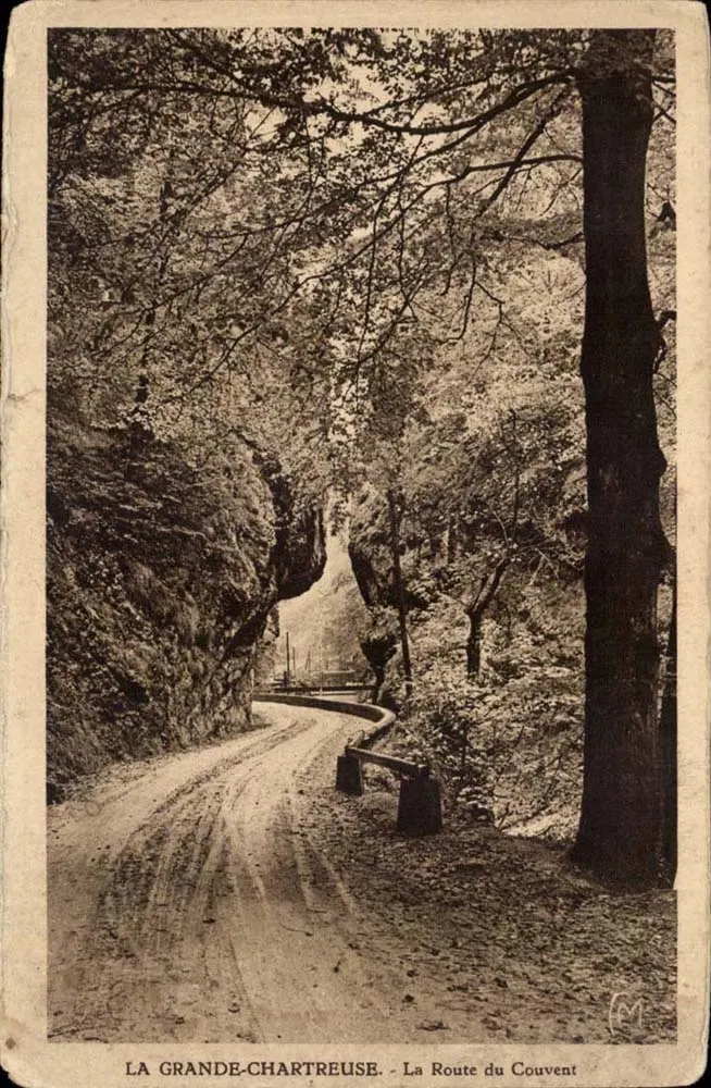 La Grande-Chartreuse - A Estrada do Mosteiro — Héliogravure d'Art, Edições Marino Feres, n°21 - Frente