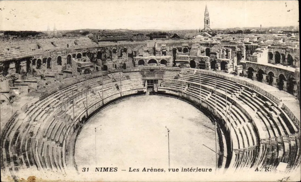 Nîmes — As Arenas, vista interna — A. R., n° 31 - Frente