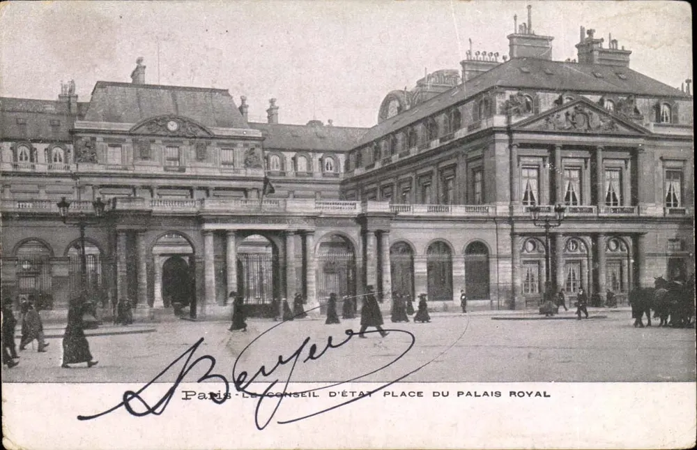 Paris — Der Conseil d'État, Place du Palais Royal — Berger - Vorderseite