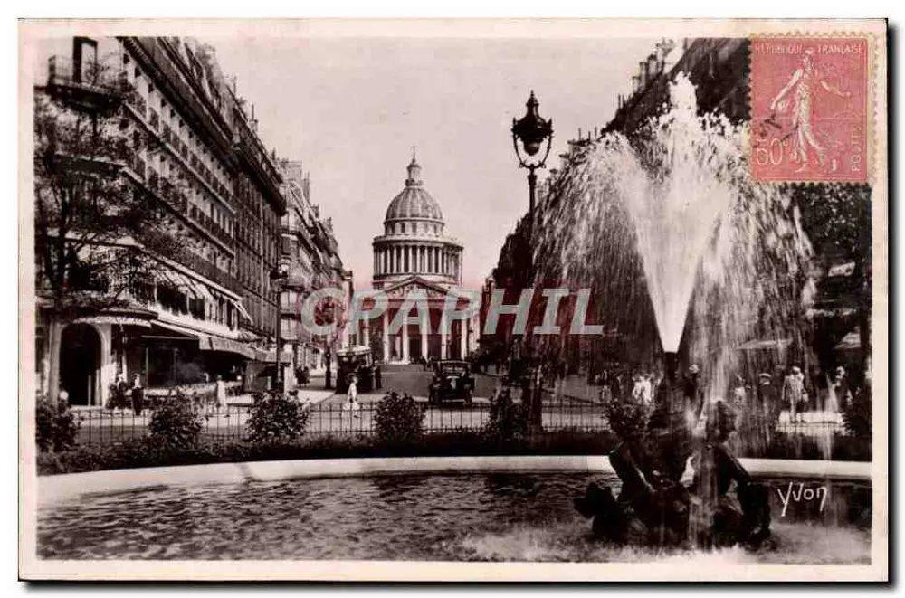 Place Edmond-Rostand — Panthéon im Hintergrund — Yvon, n°79 - Vorderseite