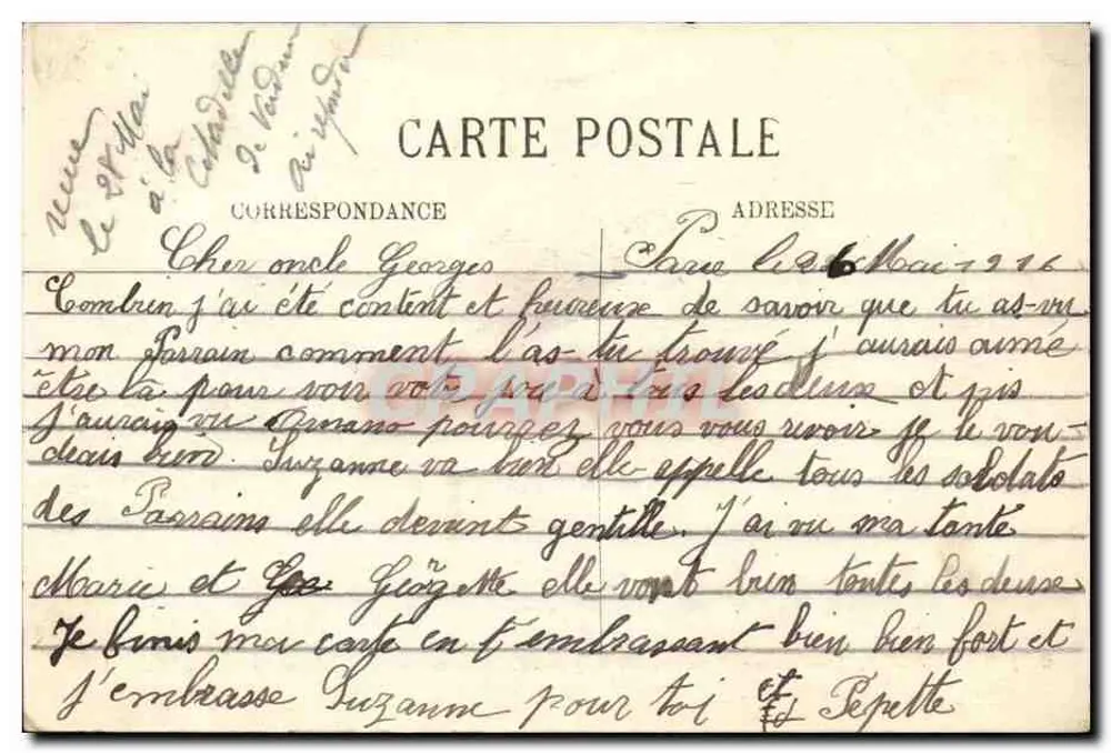 Belfort — O Leão — obra de Bartholdi — LL - Verso