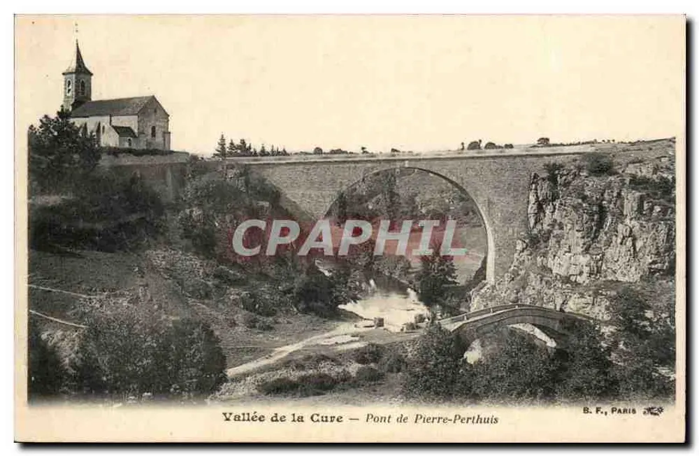 Vale da Cure — Ponte de Pierre-Perthuis — B. F., Paris - Frente