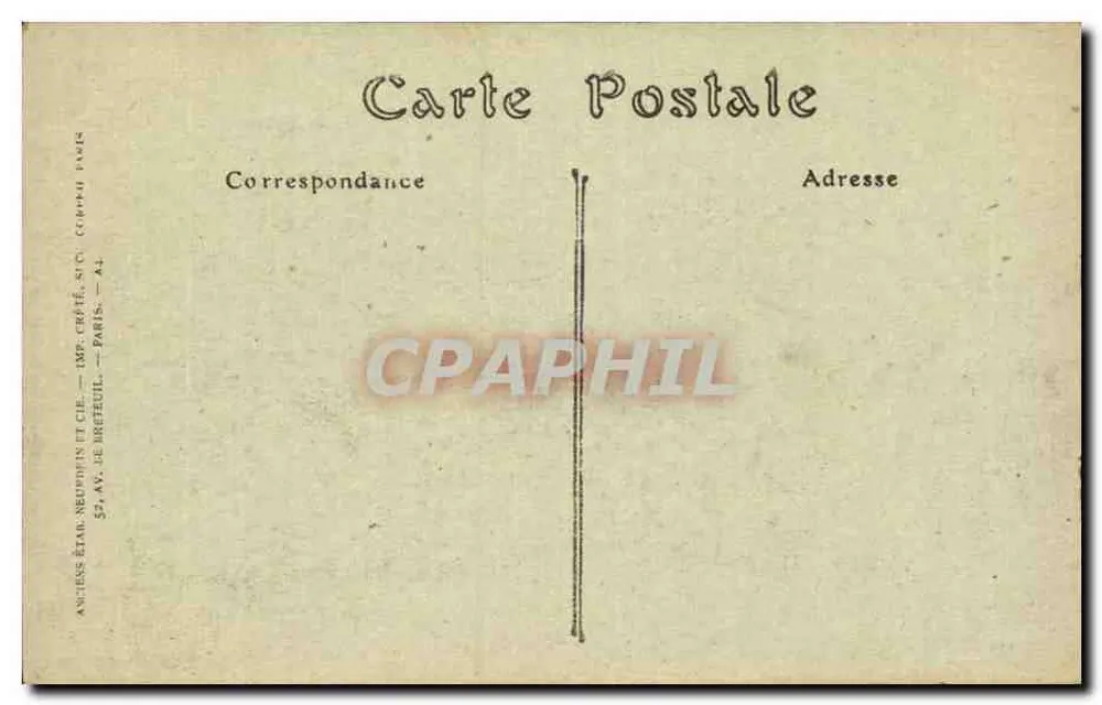 NICE — O Palácio da Jetée-Promenade — IMP. CRÉTÉ & CIE, PARIS - Verso