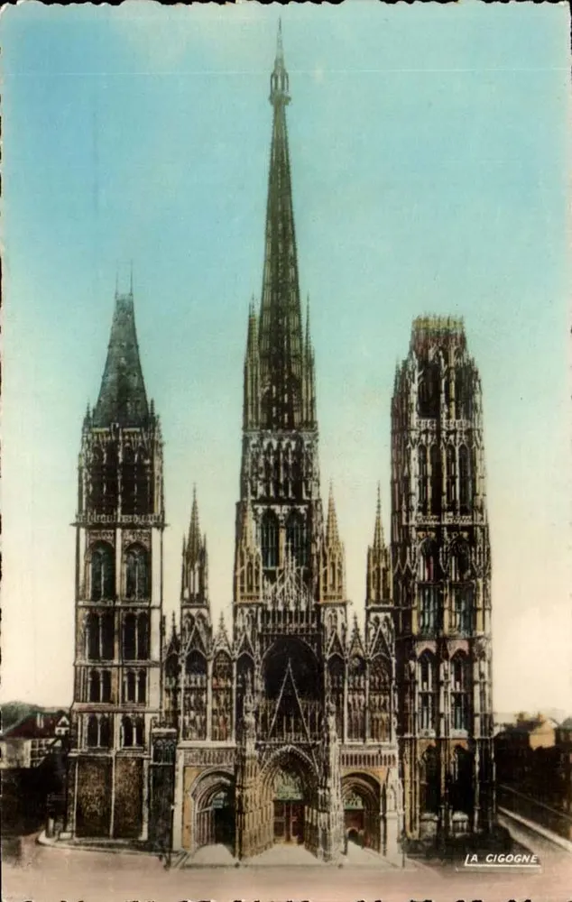 Die Kathedrale von Rouen — Ansicht der Fassade — LA CIGOGNE - Vorderseite
