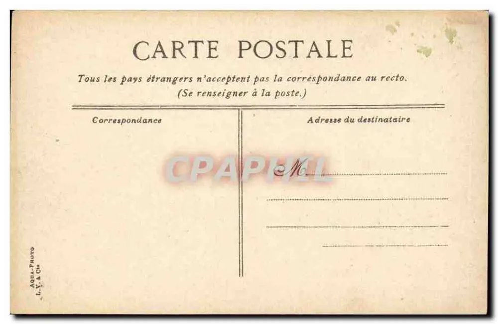 Dieppe - A Igreja Nossa Senhora do Bom Socorro — editor L.Y. & Ch. n°1 - Verso
