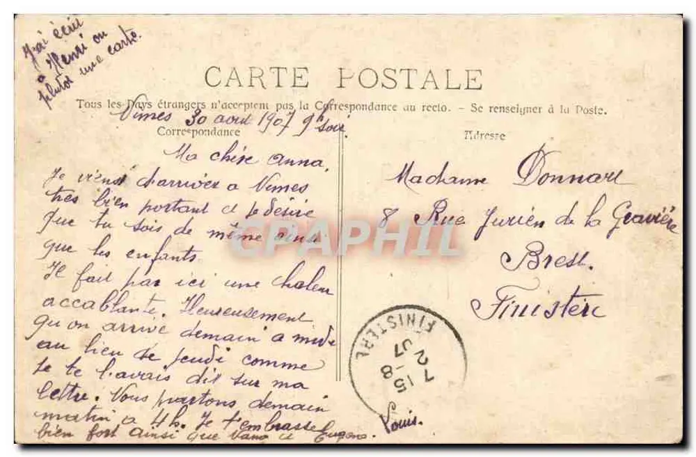 Nîmes - As Arenas — Fototipia L. Laouour, Marselha — n° 1198 - Verso