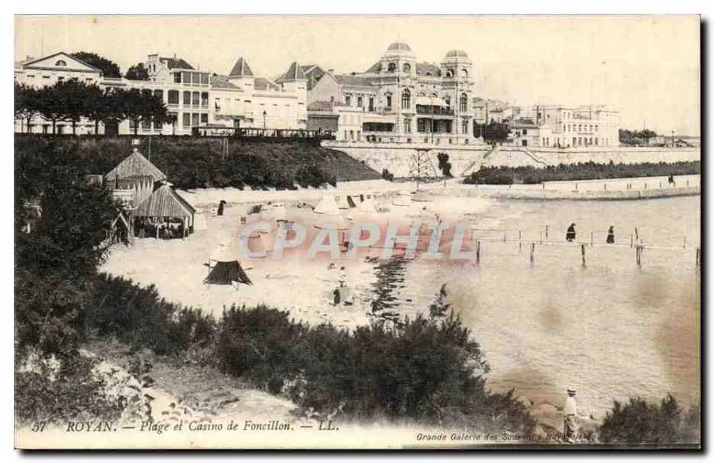 Royan — Plage et Casino de Foncillon — LL. n°37 - Vorderseite