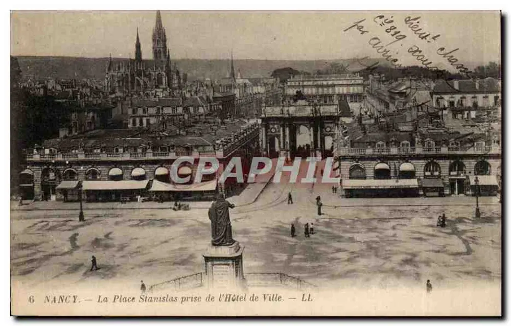 NANCY — La Place Stanislas aus der Perspektive des Rathauses — LL - Vorderseite