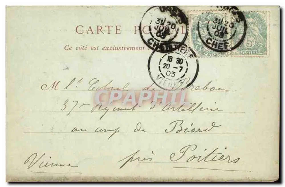 Rouen — Allgemeine Ansicht von der Côte Sainte-Catherine — ND Phot - Rückseite