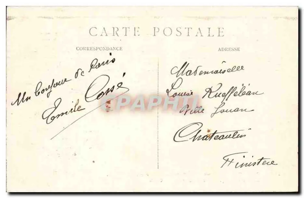 Parijs – Panorama van de Place de la Concorde, de Madeleine en het Sacré-Cœur — C. M. n° 1362 - Achterkant