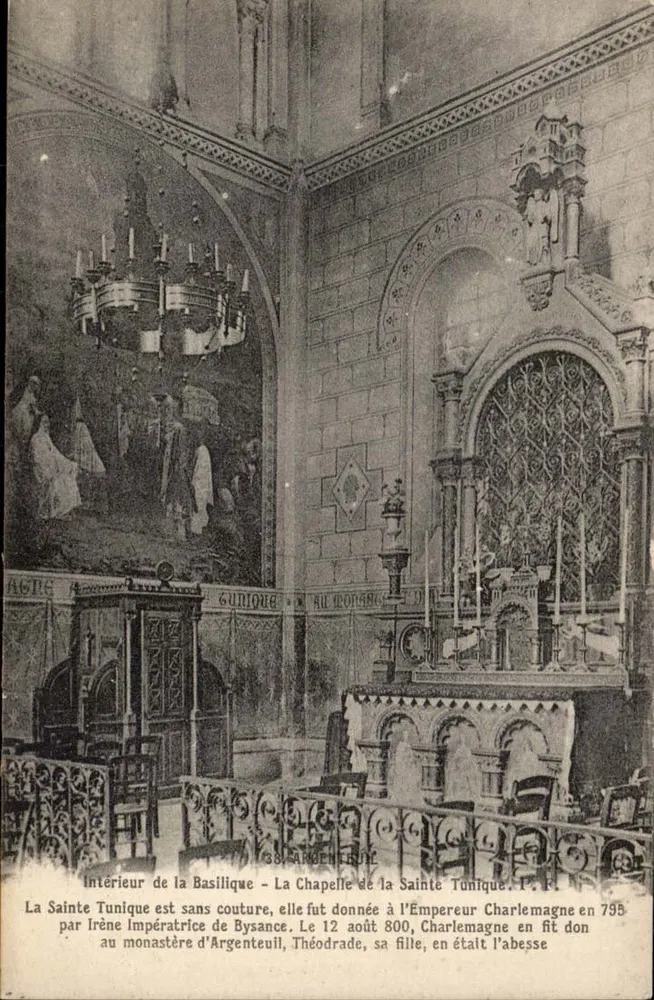Innenraum der Basilika - Die Kapelle der Heiligen Tunika - P. F. - Argenteuil - Vorderseite