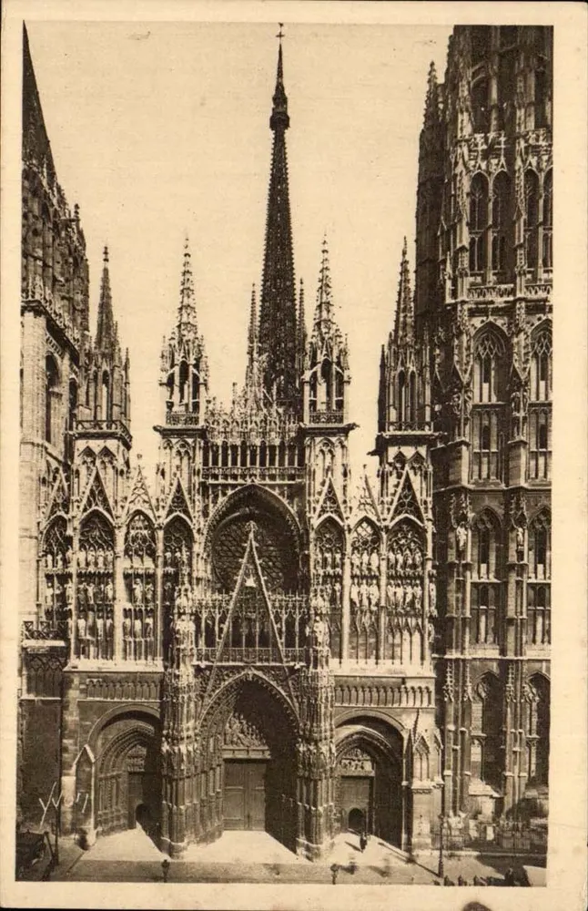 Kathedraal van Rouen — Hoofdfacade — Edities van Kunst YVON, Parijs - Voorkant