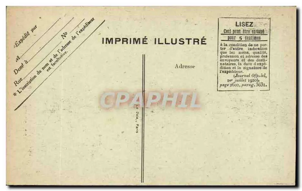 Rouen — A Grande Relógio — Editor ELD, n° 213 - Verso