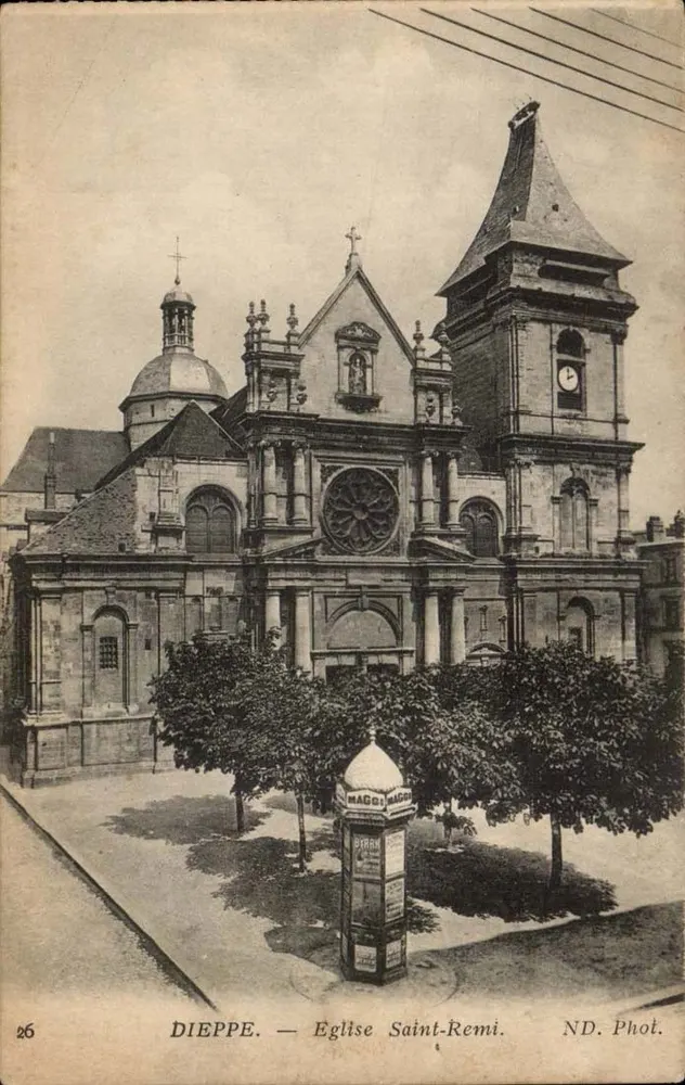 Dieppe — Igreja de São Remi — ND. Fot. - Frente
