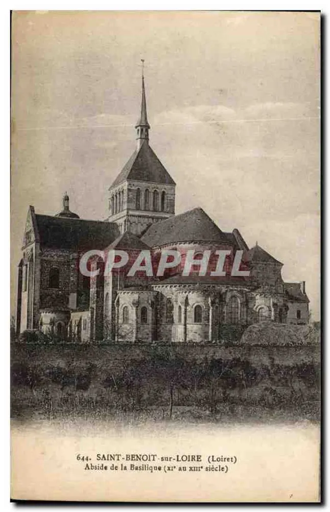 Saint-Benoît-sur-Loire — Apsis der Basilika (11. bis 12. Jahrhundert) — n°644 - Vorderseite