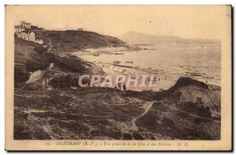 Guéthary (B.P.j.) — Allgemeiner Blick auf die Küste und Klippen — M. D. - Vorderseite