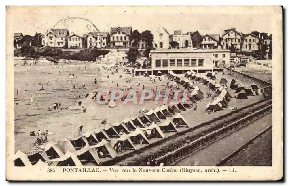 PONTAILLAC — Blick zum neuen Casino (Bluysen, arch.) — L.I. - Vorderseite