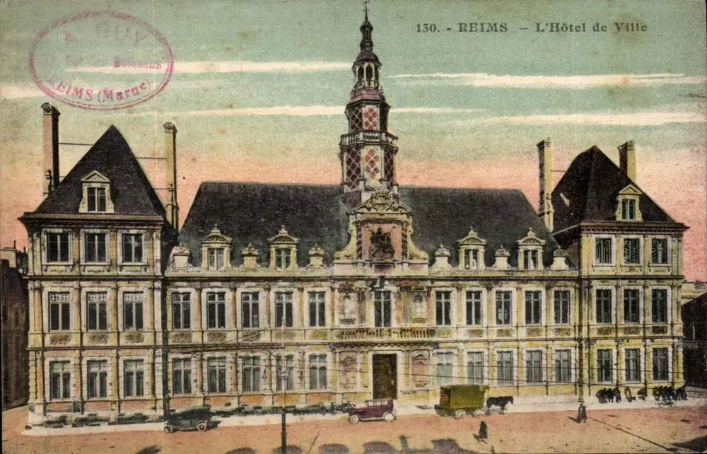 Reims — O Hotel de Ville — A. Goup - Frente