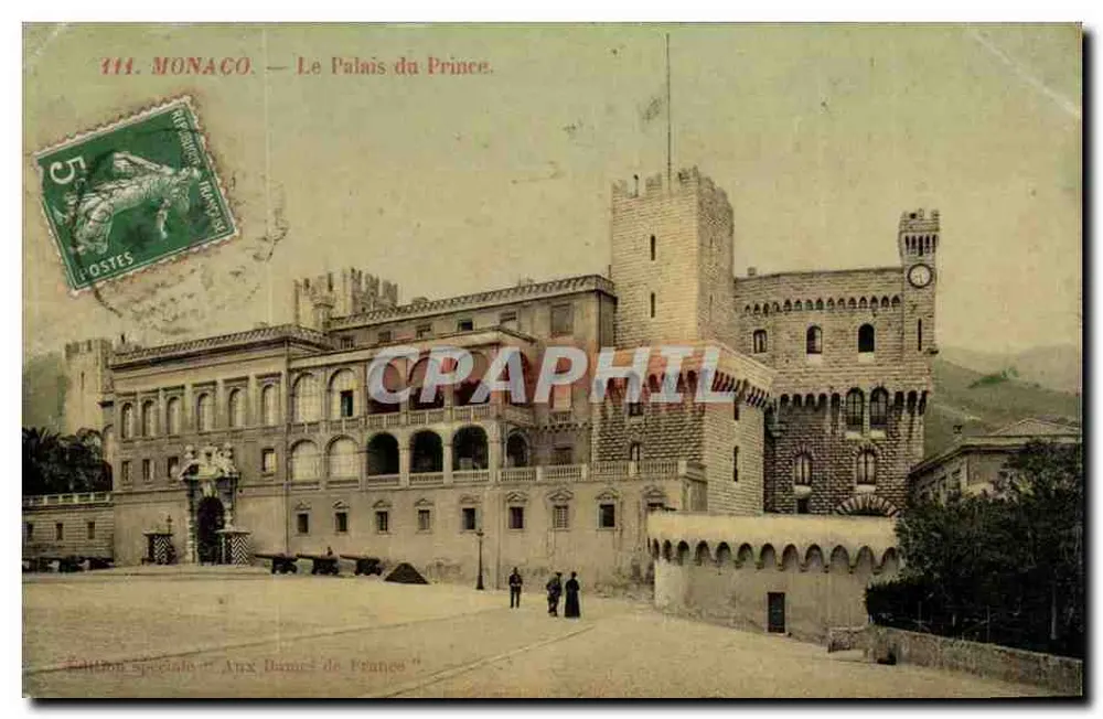 Mônaco — O Palácio do Príncipe — Edição especial "Para as Senhoras da França" - Frente