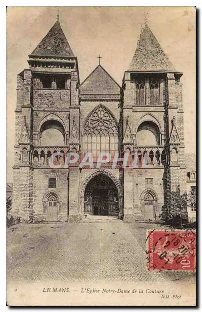 Le Mans — Kirche Notre-Dame de la Couture — ND Phot - Vorderseite