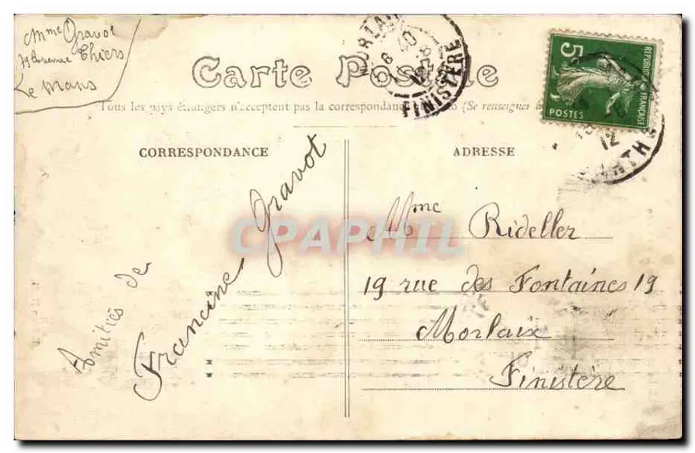 Le Mans — Igreja da Visitação — Edição N. G. - Verso