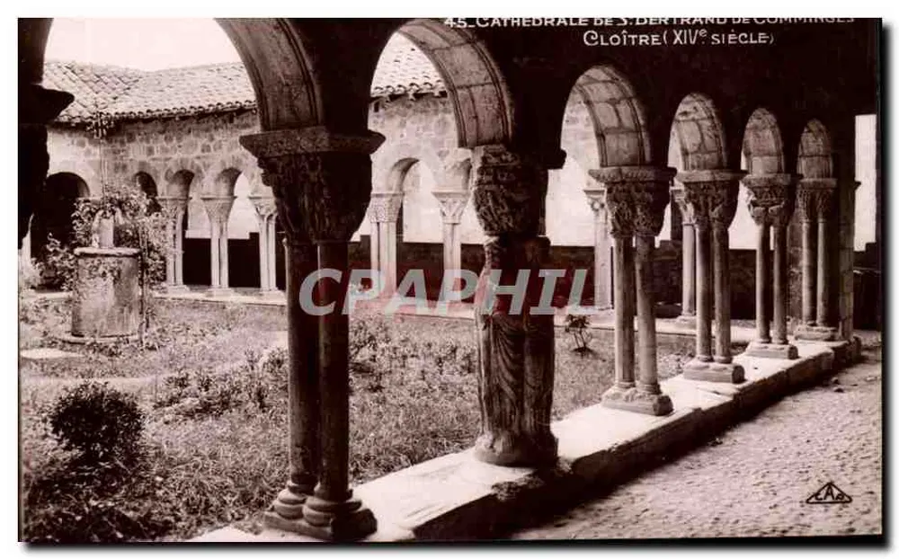 Cloître da catedral São Bertrand de Comminges — XIVo século — C.A.P. Strasbourg - Frente