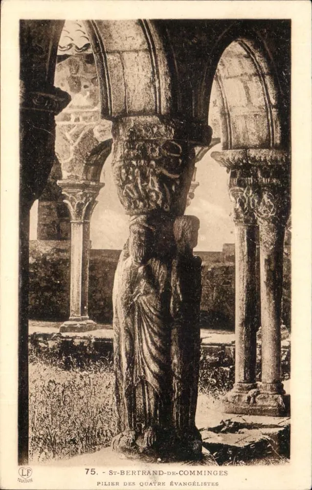 St-Bertrand-de-Comminges — Säule der vier Evangelisten — Verlag LF, Nr. 75 - Vorderseite
