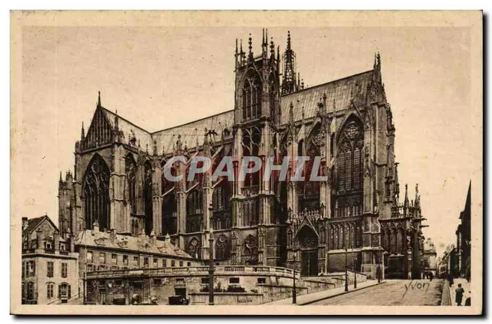 Metz — A Abside da Catedral — Yvon - Frente
