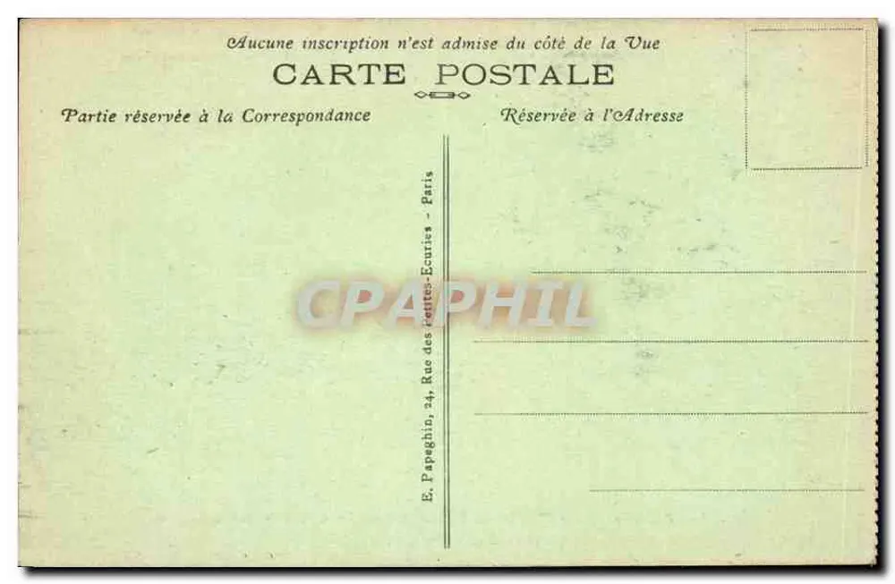 Paris — Das Grab von Napoleon I. in den Invaliden — A.P. n°277 - Rückseite