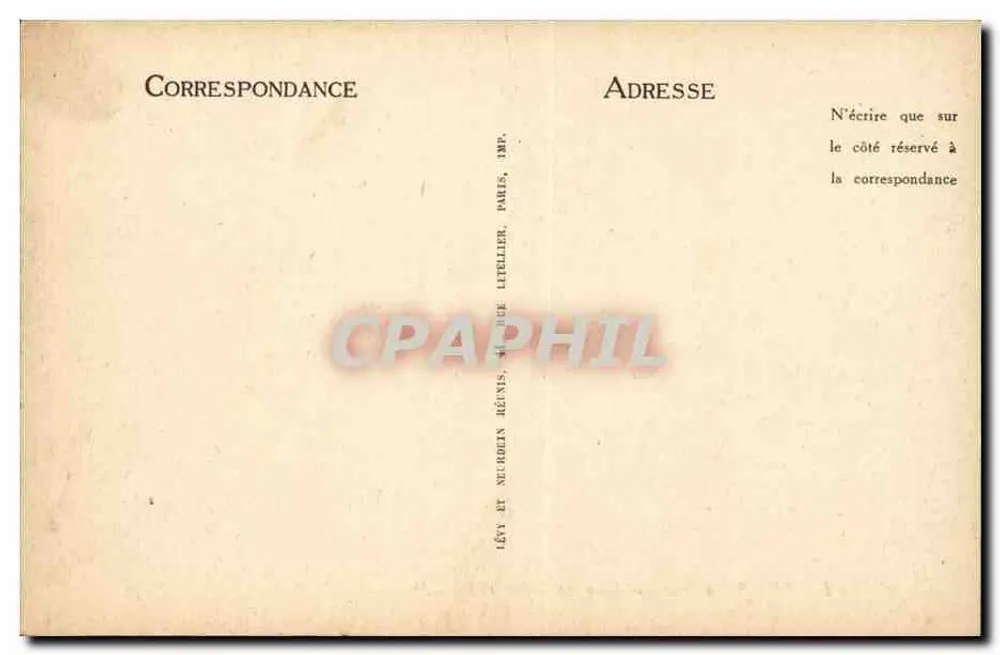 Dieppe — A Ponte em um Dia de Tempestade — ND - Verso