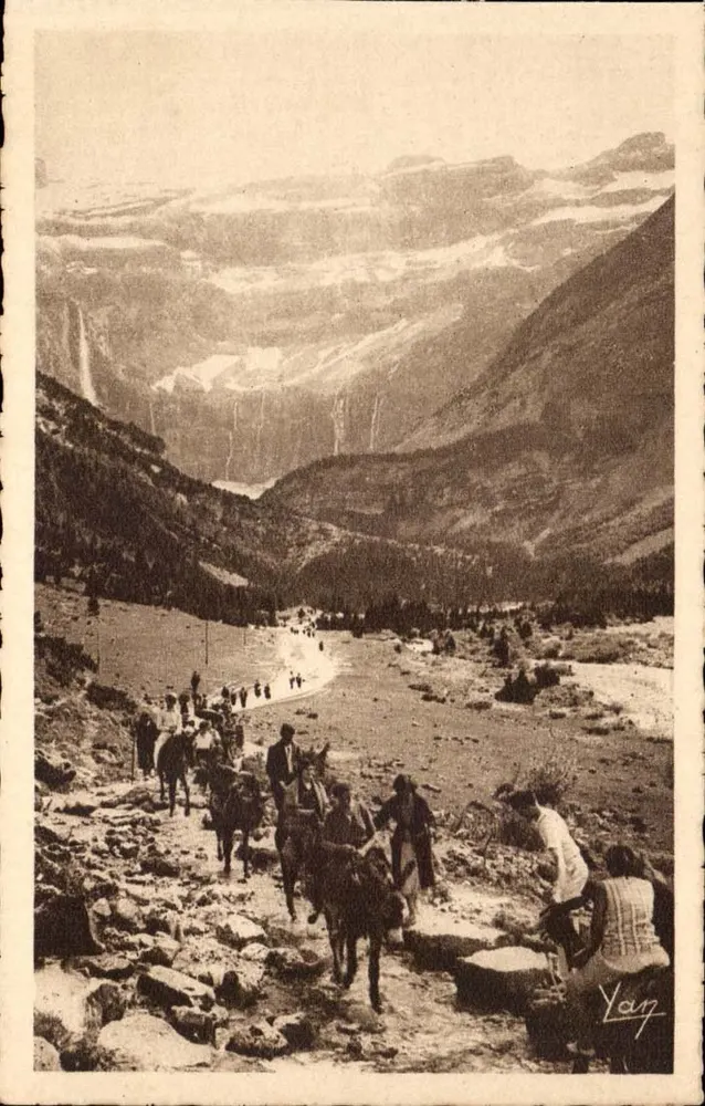 Gavarnie — Rückkehr vom Cirque — Auf dem Plateau de la Prade — Photo-Quinault-Ausgabe - Vorderseite