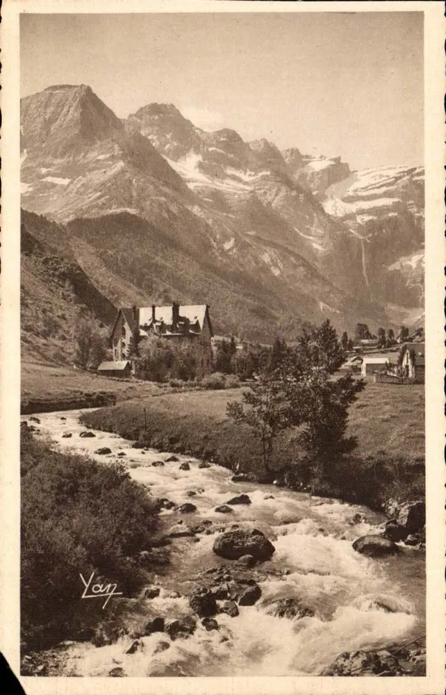 Der Gave und das Hôtel du Vignemale — Gavarnie — Édition Photo-Ginault, Lourdes - Vorderseite